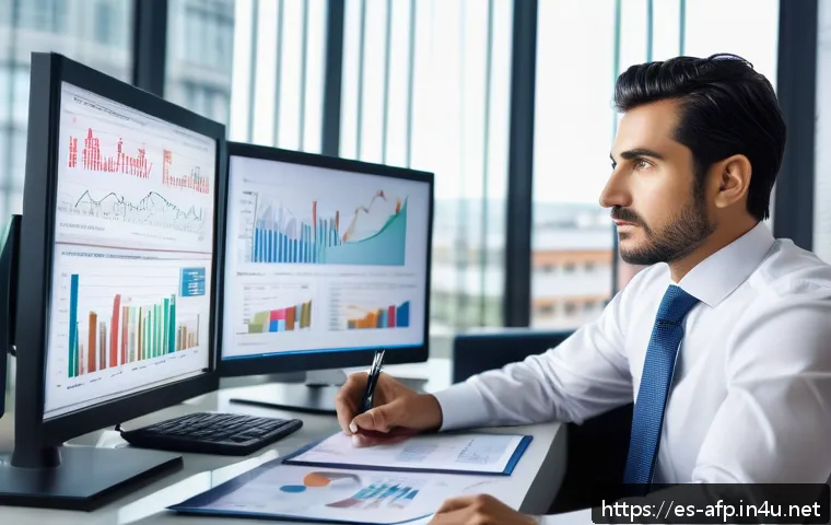 자산관리사 자격 취득 조건 - A professional Spanish financial advisor in a modern office setting, wearing business attire with a ...